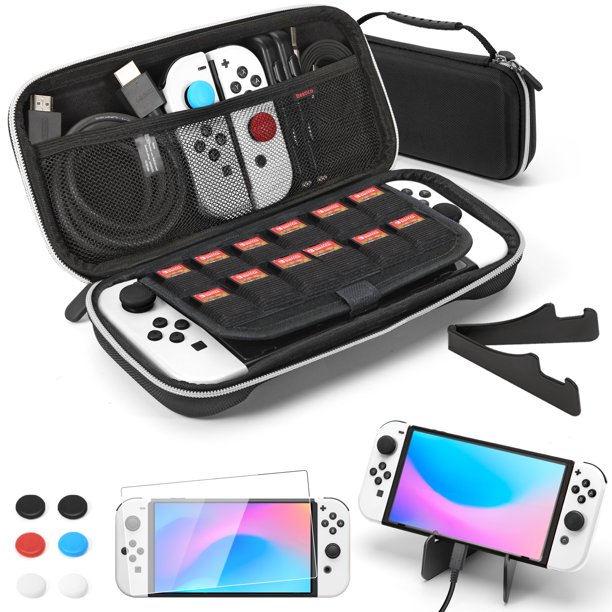 Case for Nintendo Switch OLED Model, 9in1 Accessories Bundle with