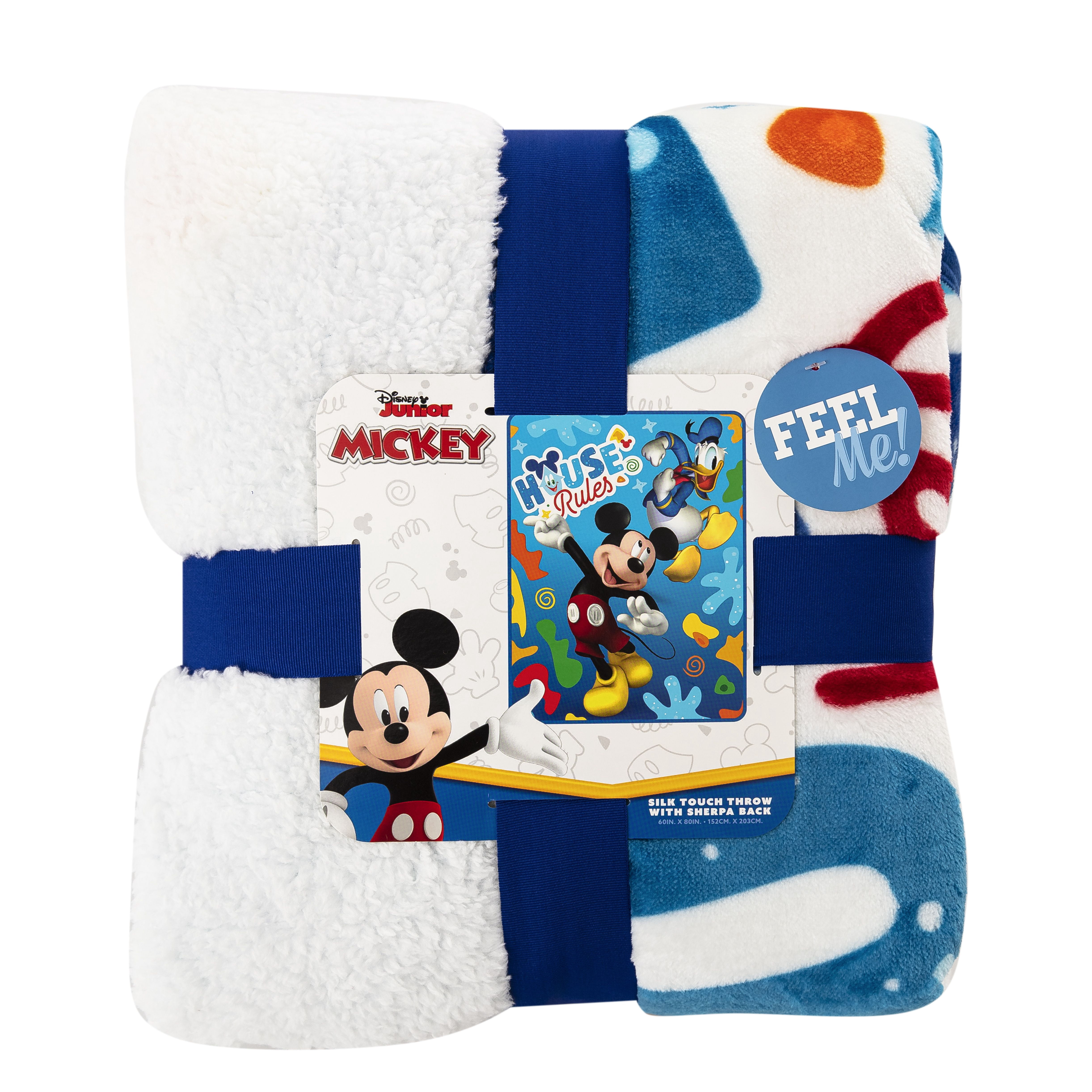 Mickey M Buddies Rule Silk Touch Sherpa Throw Blanket