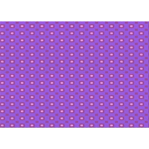 Ahgly Company Indoor Rectangle Patterned Neon Purple Area Rugs, 7' x 10'