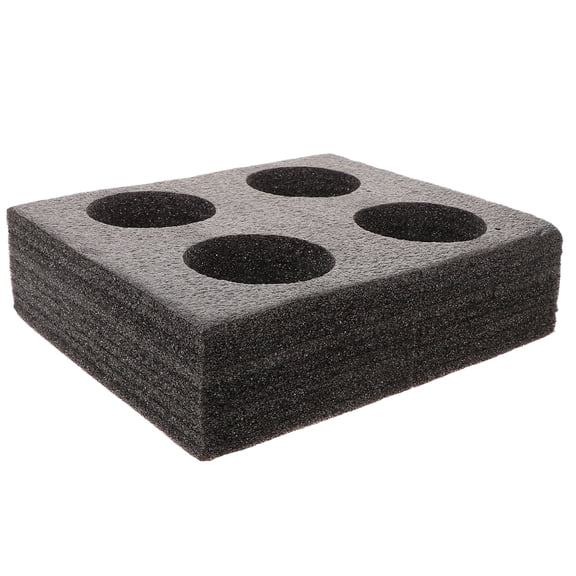 WRITWAA Lightweight Black Cup Holder Tray for Secure Coffee and Beverage Carrying, Perfect for Home, Travel, -the-Go Use