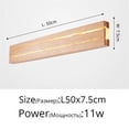 thumbnail image 2 of Simple Home Decors Nordic Solid Wood Rotatable Wall Lamp Bedroom Bedside Hotel Room Decor Sconces Lighting, 2 of 9