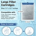 thumbnail image 2 of 6 Pack Filter Cartridge for Tetra Whisper Bio-Bag Filters, Large Replacement Filter Cartridges for Aquariums Compatible with Tetra Whisper Filters 20i,40i/IQ20,30,45,60/PF20,30,40,60 and ReptoFilter, 2 of 6