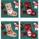 thumbnail image 4 of Naiovety Medias de Navidad titulares encantadores dibujos animados impresos regalos calcetín fiesta suministros caramelo bolsa casa habitación Pingüino, 4 of 6