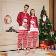 thumbnail image 3 of Europa y Estados Unidos invierno nuevo algodón de imitación Navidad traje padre-hijo muñeco de nieve pijamas navideños ropa para el hogar, 3 of 5