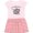 Pink With Stripes, variant on Inktastic Funny Possum Hissing Wearing Cat Ears 'I is GUD KITTY' Girls Toddler Dress