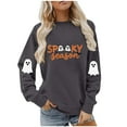 thumbnail image 5 of Kukoosong Women's Halloween Sweatshirts Oversized Loose Crewneck Pullover Sweater, 5 of 6