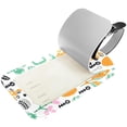 thumbnail image 2 of Square 2Pack PU Leather Horse Flowers Cruise Luggage Tag with Privacy Cover and Name ID Tag for Travel Handbags Backpacks Luggage Tags, 2 of 6