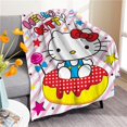 thumbnail image 1 of Nuevo Manta de felpa de gato KT Sanrio, colcha suave con dibujos animados para niños, dormitorio de estudiantes, manta para siesta, Sábana bonita, ligera y cómoda, 1 of 4