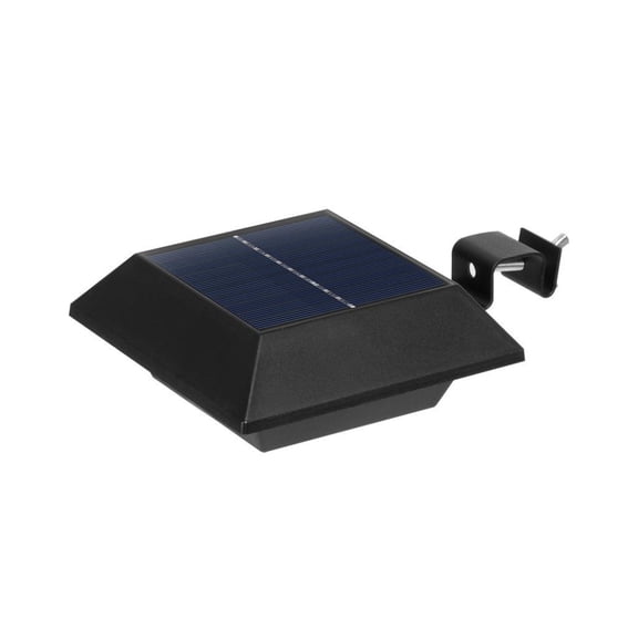 LED Solar Fence Lights Waterproof Post Solar Lamps Deck Lights for Steps Pathway Yard Stairs  Black 2