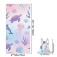 thumbnail image 2 of Tropical Beach Towel with Storage Bag 55x32 Inches, Drawstring Integrated Portable Beach Blanket for Swimming Vacation Camping Travel, Beach Accessory, 2 of 6