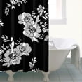 thumbnail image 4 of Pioneer Flower Floral Print Pattern Shower Curtain 72"x72" ,Bathroom Decorative Shower Curtains Set with 12 Hooks,Modern Waterproof Washable Shower Curtain, 4 of 6