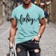 thumbnail image 4 of Camiseta de Manga Corta Impresa de Estilo Masculino, Tops Cortos para las Mujeres Pullover Casual Primavera Verano Uso Diario, 4 of 5