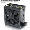 thumbnail image 5 of Segotep 650W 80 Plus Gold Certified Non-Modular ATX Power Supply with 6+2 Pin Connectors PFC Protection and RoHS Compliance, 120mm Silent Fan Gaming PSU GN-650 Black, 5 of 9