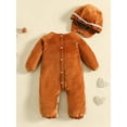 Toddler Baby Gingerbread Man Cosplay Costumes Long Sleeve Footed
