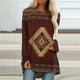 thumbnail image 1 of Pntutb Mujeres Moda Casual Manga Larga Cuello Redondo tops Blusa Suelta Camisas Estampadas Pntutb Pntutb-6439, 1 of 5