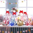 thumbnail image 1 of LEEYNEER Clear Cellophane Gift Bags with Bows for Gift Baskets and Holiday Wrapping OPP Material Multi Color Extra Large Size, 1 of 8