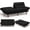 Black, variant on Amada 66 inch Convertible Corduroy Futon Sofa Bed, Black