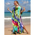 thumbnail image 4 of Sunforyou Kaftan Dresses for Women Plus Size Swimsuit Cover up Caftans Vneck Moo moo Dresses Loose Loungewear, 4 of 6
