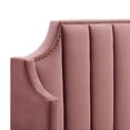 thumbnail image 6 of Modway Daniella Performance Velvet Queen Platform Bed in Dusty Rose, 6 of 8