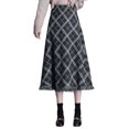 thumbnail image 3 of Caixia Swing Skirt for Women High Waist Long Pleated for Fall Winter Casual Party and Daily Wear Comfort, 3 of 5
