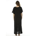 thumbnail image 3 of Riviera Sun Embroidered Maxi Dress with Double Side Slits, 3 of 3