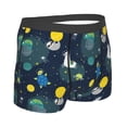 thumbnail image 4 of Uemuo Space and Animals Pattern Men's Boxer Briefs,Trunk Anti-Chafing,Comfortable, Durable, and Stylish Underwear-Large, 4 of 9