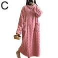 thumbnail image 6 of Coral Velvet Women's Nightgown - Soft & Cozy Autumn Winter Long Sleeve Nightgown, Stylish & Warm, Perfect for Home Comfort, Multiple Colors Available, Ideal Winter Essential or Thoughtful Gift Idea, 6 of 8