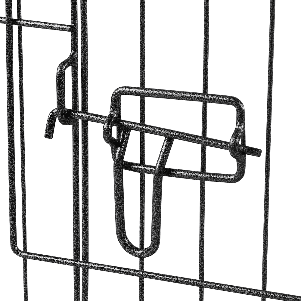 Renwick 16 Panels Foldable Pet Playpen For Puppies, Metal, Indoor & Outdoor, Black