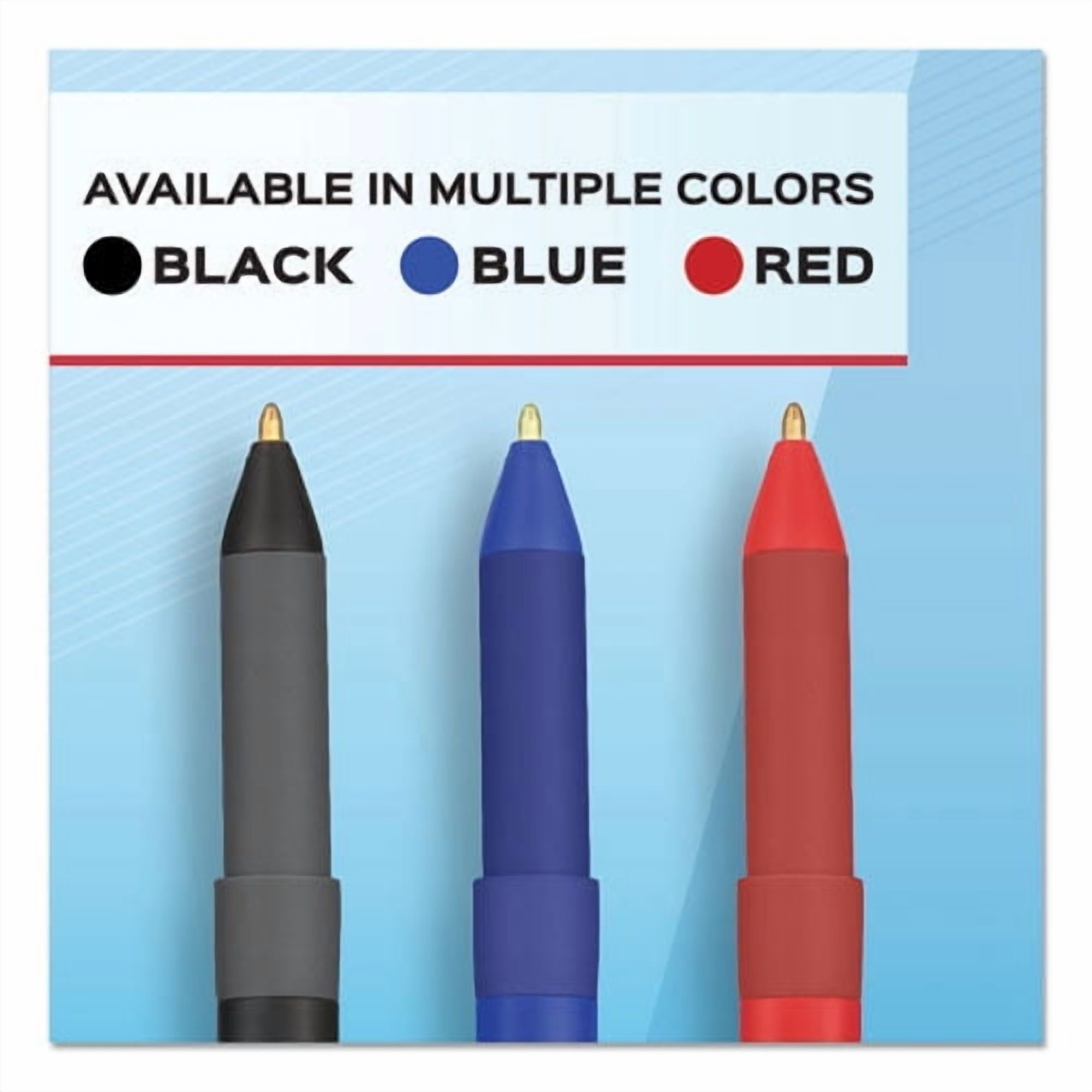 Write Bros. Grip Ballpoint Pen, Stick, Medium 1 Mm, Blue Ink, Blue Barrel, Dozen | Bundle of 5 Dozen