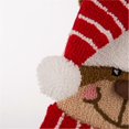 thumbnail image 2 of UrbanMingle 19" L 3D Reindeer Christmas Stocking Oversize Handmade Hooked Xmas, 2 of 5