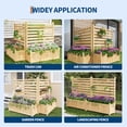 thumbnail image 6 of Accreate Air Conditioner Fence Panels, Outdoor Wood Privacy Screen with Planter Box for Outside, Pool Equipment Enclosure, Trash Can Hider Outdoor, 6 of 7