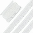 thumbnail image 6 of 1set 5M Polyester Pleated Lace Trim Ribbon for Garment Accessories White 7/8 inch(22mm) about 5.47 Yards(5m)/set, 6 of 9