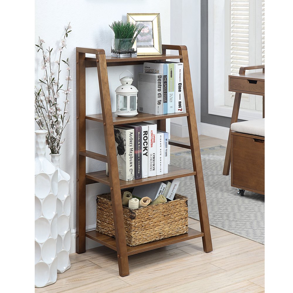 Charles Small Office Bookcase, Natural WalnutColorNatural Walnut