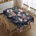 thumbnail image 2 of Pioneer Flower Floral Print Pattern Rectangle Tablecloth 60"x84",Waterproof Polyester Rectangle Table Cloth, Wipeable Spillproof Polyester Tablecloth for Dining, Camping, Indoor and Outdoor, 2 of 5