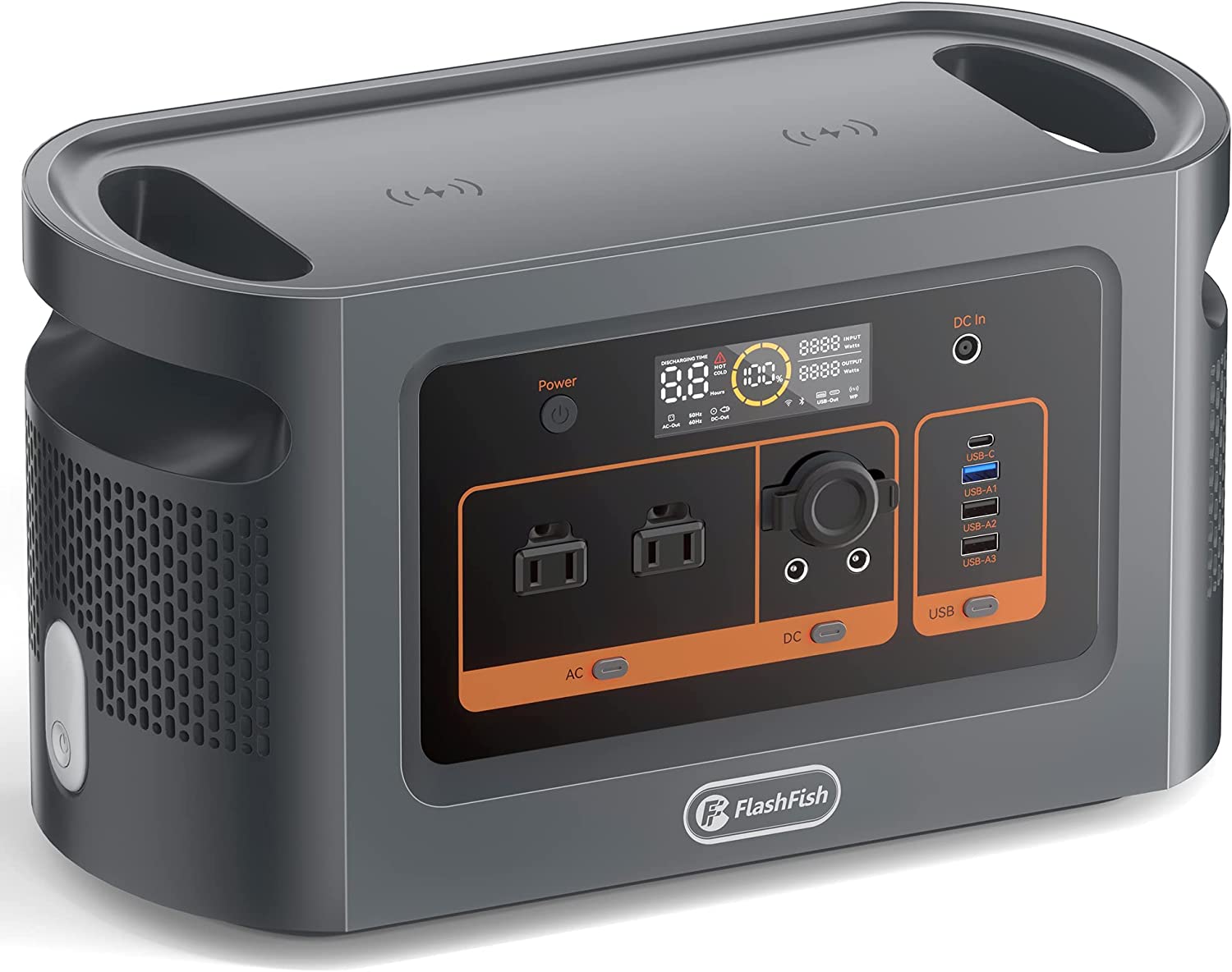 FF FLASHFISH 1200W LiFePO4 Portable Power Station, 1008Wh/315000mAh