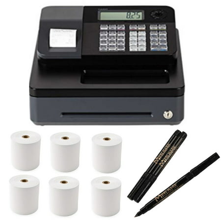 Casio Electronic Cash Register PCRT273 w/ Counterfeit Detector Pen &