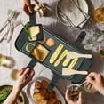 thumbnail image 2 of pcs Coupelle Raclette Grill and 4 pcs Wooden Raclette Spatulas Polon Raclette Grill Non-Stick Cast Iron Mini Plate with Insulated Handle, 2 of 5