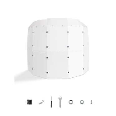 VEVOR Drum Shield 5 Panels 2 ft x 5 ft Acrylic Drum Cage with Hinges and Deflectors