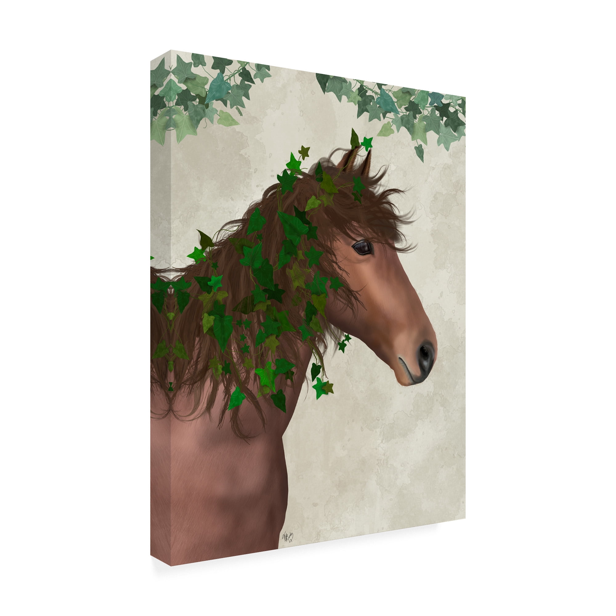 Trademark Fine Art 'Horse Chestnut with Ivy' Canvas Art by Fab Funky