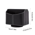 thumbnail image 3 of Kadlawus Leather Desk Organizer for Home Office, PU Leather Rotating Pen Holder, 360 Degree Remote Control Holder, Multi-Functional Storage Box for Stationery and Desk Accessories, 3 of 6