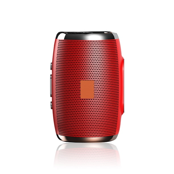 Altavoz Portátil Inalámbrico Compatible con Bluetooth V4.2 Altavoz TF U Disco Exterior Columna de 360 ° Sonido manos libres, Rojo seitruly EL005002-03B