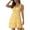 A_ Yellow, variant on Womens Summer Dresses Sleeveless Tie Front A-Line Double Layer Hem V Neck Tank Casual Mini Dresses with Pockets White XXL