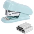 thumbnail image 1 of Mini grapadora de tiras, grapadora portátil de escritorio, grapadora manual de tiras, minigrapadora antibacteriana con mango ergonómico para oficina, hogar y escuela. (Verde) TUNC Sencillez, 1 of 5