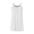 thumbnail image 5 of SELONE Womens Dresses Summer Casual Midi Vacation Dresses Solid Sleeveless Scoop Neck Beach Holiday Dress White XS, 5 of 7