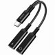 thumbnail image 1 of wonima11 ZOOAUX USB C Splitter, Dual USB C Headphone and Charger Adapter,2-in-1 Type C Audio Dongle Cable with PD 60W Fast Charging for Pixel 4 3 XL,Galaxy S23 S22 S21 S20, Xperia (2 Ports-Black), 1 of 1