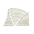 thumbnail image 1 of 3Pcs Clear Quick Curve Quilt Template Cutting Patterns Patchwork Arts and Crafts 4.6x4.6inch, 1 of 9