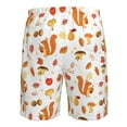 thumbnail image 6 of Kdxio Squirrel InThe Forest3 Pattern Mens Casual Shorts - Drawstring Summer Beach Sports Shorts for Men, 6 of 9