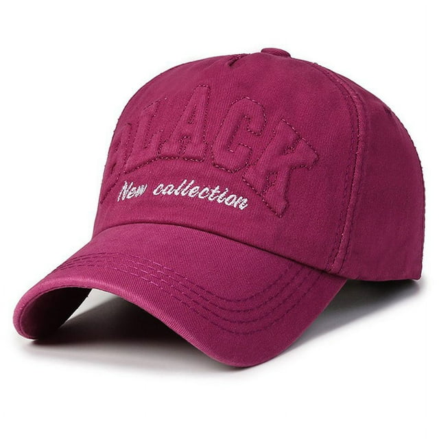 Casquette de Baseball Brodée de Rue Version Coréenne Bord Incurvé Petite Face Casquette d'Extérieur