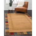 thumbnail image 1 of Unique Loom Fars Collection Modern Classic Casual Tribal Inspired Design with Border Area Rug, 10' 0 x 13' 0 Rectangular, Beige/Brown, 1 of 5