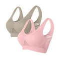 thumbnail image 2 of THDHVS Bras for Women No Underwire,Push Up Bra,2 Pack Women Wireless Everyday Bras Breathable with Light Support for Seamless Comfortable and All Day Wear Pink, 2 of 3